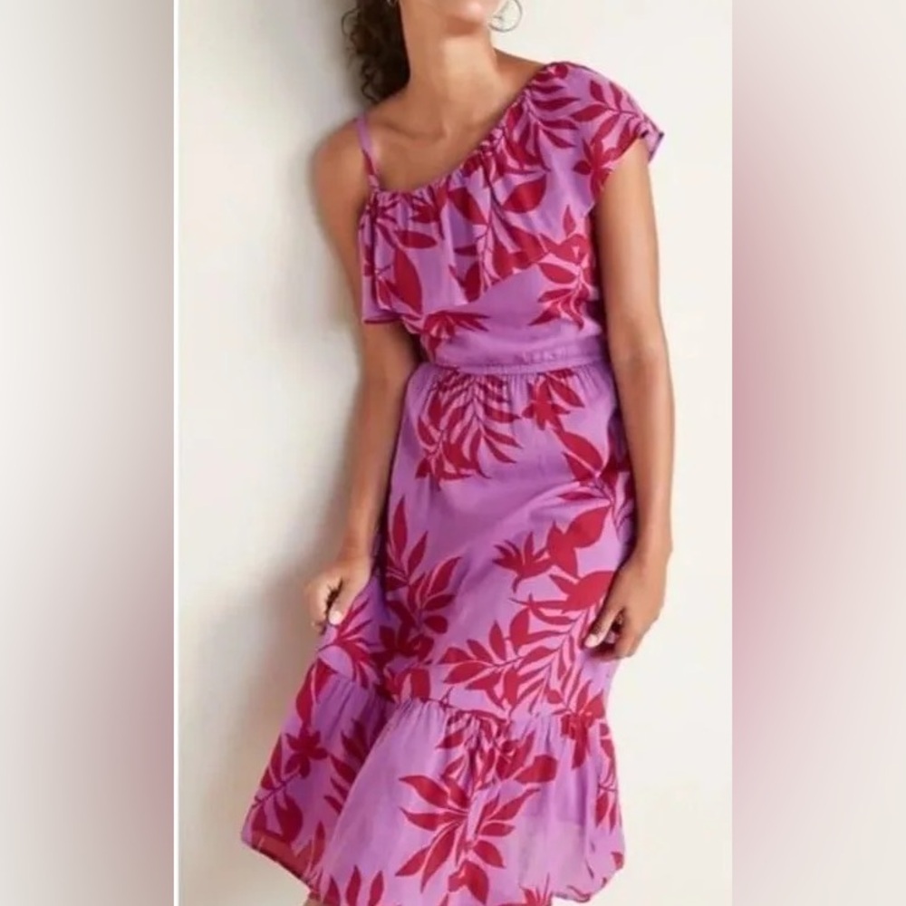 Old Navy One Shoulder Dress in Pink and Purple - Picture 5 of 7